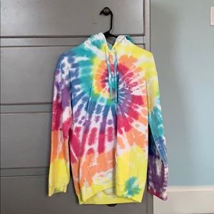 oversized ivory ella tie die hoodie!!